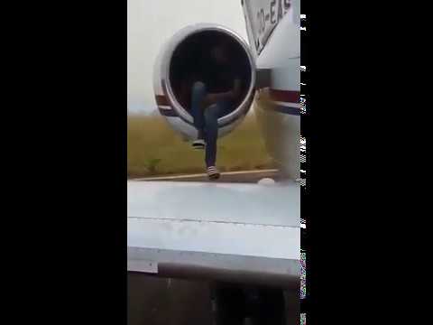 Congo teen stowaway found hiding in jet engine