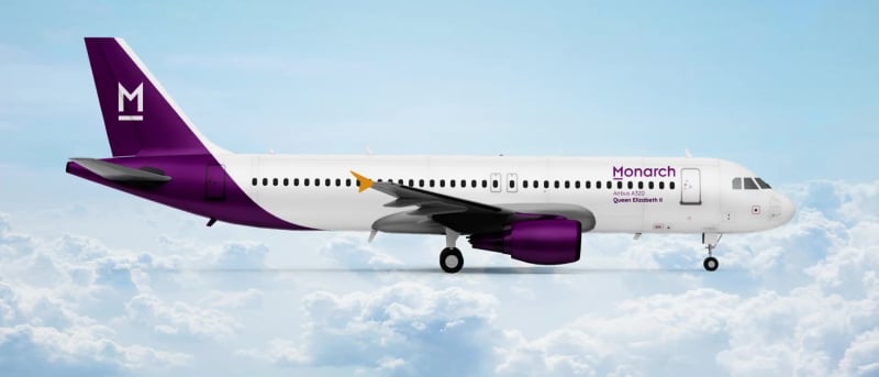 Monarch Airlines Airbus A320 Render